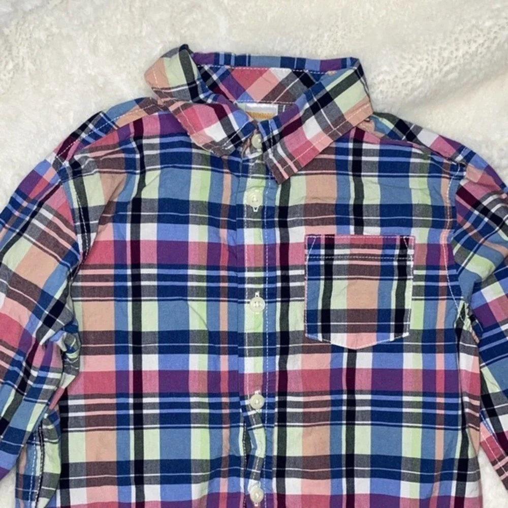 Gymboree Boys Plaid Button Down Shirt